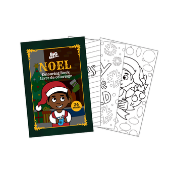 Noel Black Boy Joy Christmas Bilingual Colouring Book