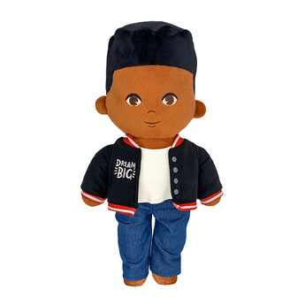 Shawn: 14in Black Boy Joy Plush Doll