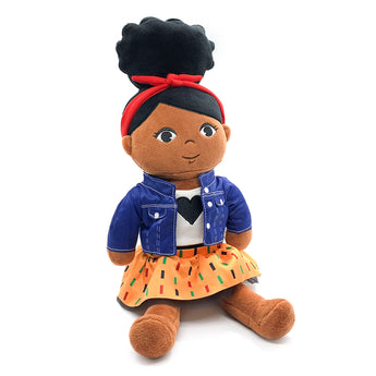 Naomi: 17in Black Girl Magic Plush Doll